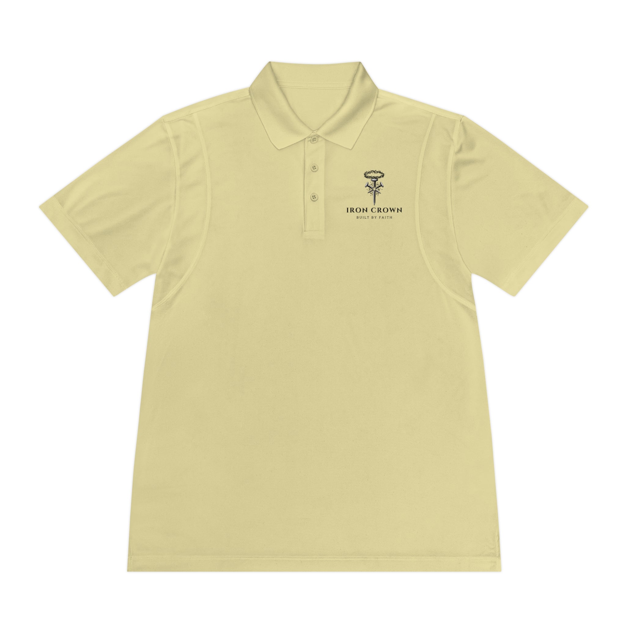 "Iron Crown" Signature Logo, Mens Polo