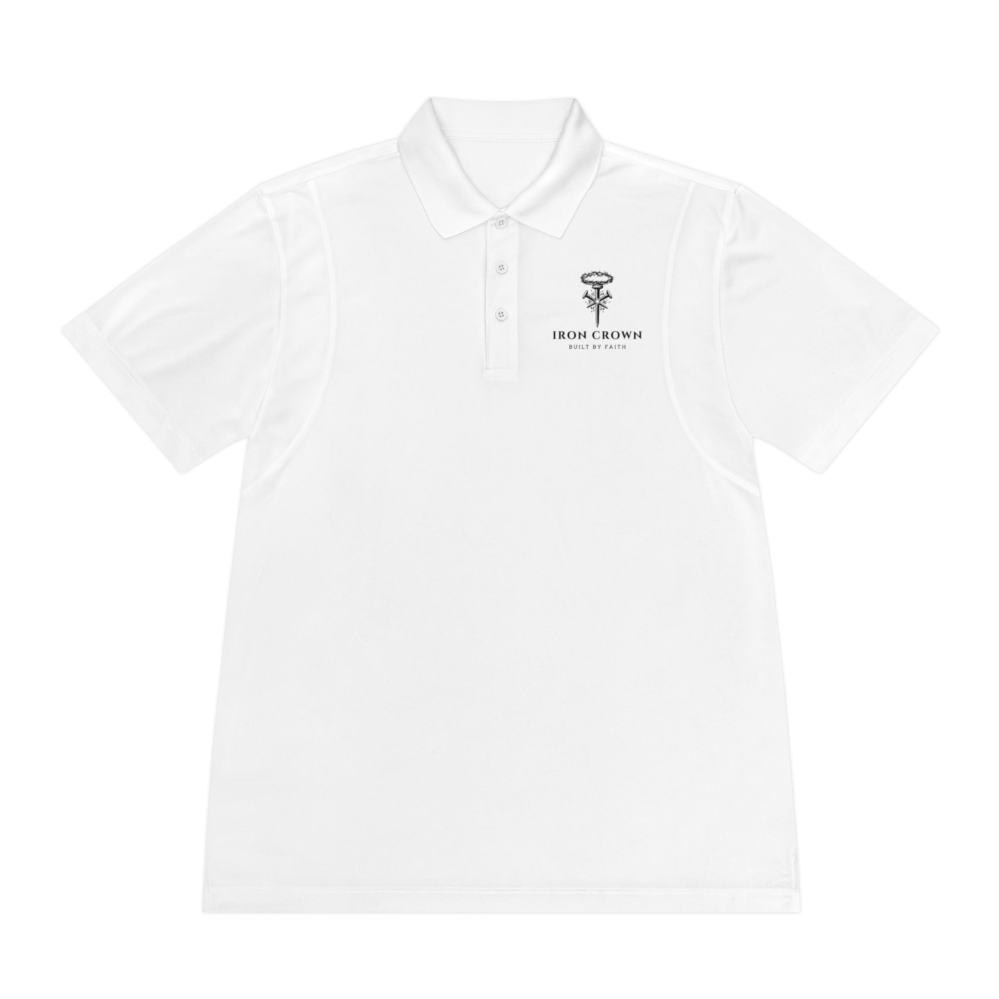 "Iron Crown" Signature Logo, Mens Polo