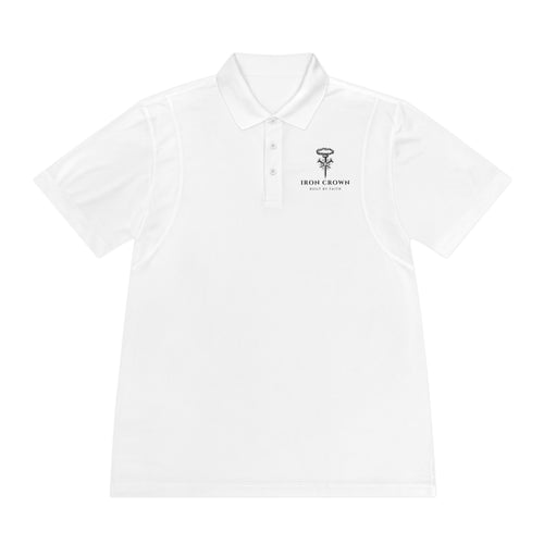 "Iron Crown" Signature Logo, Mens Polo